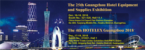 Latest company news about Die 25. Guangzhou-Hotel-Ausrüstungs-und Versorgungs-Ausstellung u. das 4. HOTELEX Guangzhou 2018