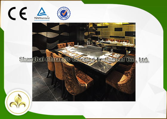 kaufen Zehn Sitze LPG/Rohrleitungs-Erdgas Teppanyaki-Grill-Tabelle, Wohn-Hibachi-Grill-Tabelle online manufacture