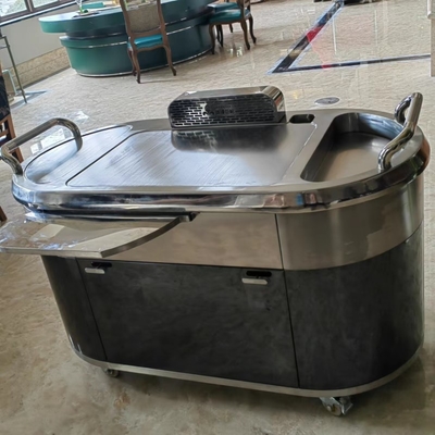 kaufen Gas bewegliche Teppanyaki-Grill-Tabellen-Edelstahl Hibachi-Grill-Tabelle online manufacture