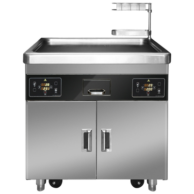 kaufen Handelsküche mehrfunktionale bewegliche Teppanyaki-Grill-Tabelle mit doppeltem Ofen online manufacture