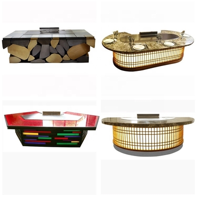 kaufen Premium Qualität Freistehender Gas Teppanyaki Grill Flat Grill Oberflächen Temperaturbereich 50-300C online manufacture