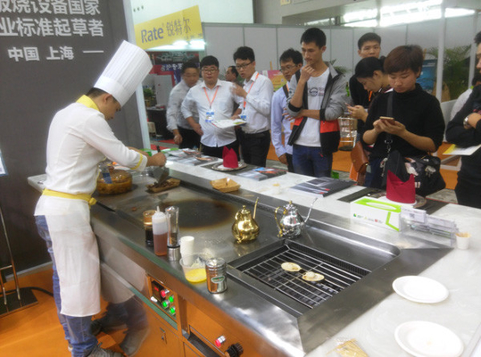 kaufen Multifunktions-Grill-Tabelle Combi Teppanyaki mit Suppen-Ofen und Grill-Grill online manufacture