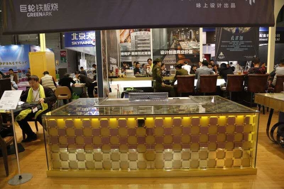 kaufen 2400mm Hotel-Ausrüstung Teppanyaki-Grill-Tabellen-Rechteck-japanische Art online manufacture