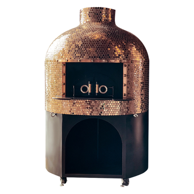 kaufen Round Wood Fired Pizza Oven with Volcanic Lava Rock Online-Herstellung