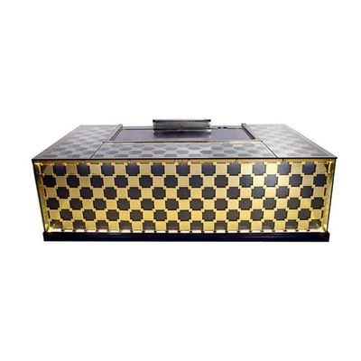 kaufen 1.6m 8KW Gas Teppanyaki Grill Table with 8 Seats and Lower Exhaust for Commercial Use Online-Herstellung