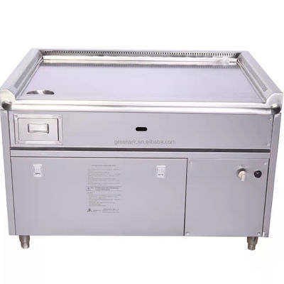 kaufen Rectangular Teppanyaki Grill Table with 20mm Thick Heating Plate and 600x400mm Cook Area Online-Herstellung