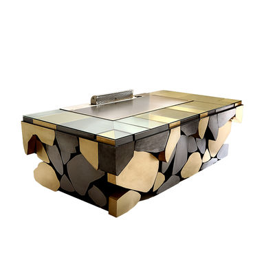 kaufen Stainless Steel 304 Teppanyaki Grill Table with 8 Seats and Customized 20mm Thick Food-Grade Special Alloy Steel Online-Herstellung