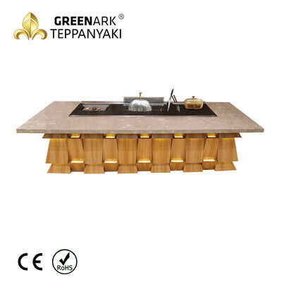 kaufen 3 in 1 Multifunktionales Gewerbliches Teppanyaki Grill Tisch für Food Plaza und Outdoor Dining Online-Herstellung