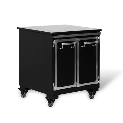 kaufen Kommerzielle spanische Eisen-BBQ-Grill Doppeldeck-Holzkohleofen mit 304 Edelstahl und Unterschrank Online-Herstellung