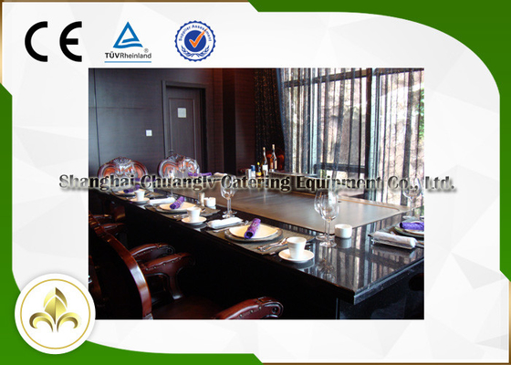 Handels-/Wohn-Teppanyaki grillt Tabelle mit Auspuff-u. Reinigungsapparat-System