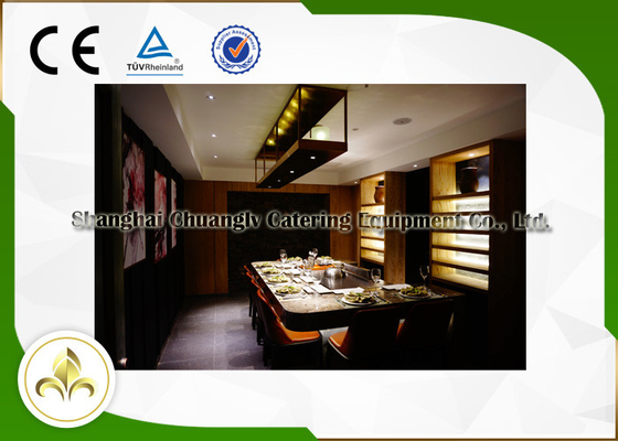 Flacher elektrischer Grill-9-Sitze- japanisches Restaurant-Tabelle CER ISO9001 Innenbescheinigung