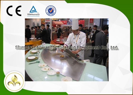 Rindfleisch-Hammelfleisch-Gas Teppanyaki-Grill, Handelskontaktgrills für Gas GRILL