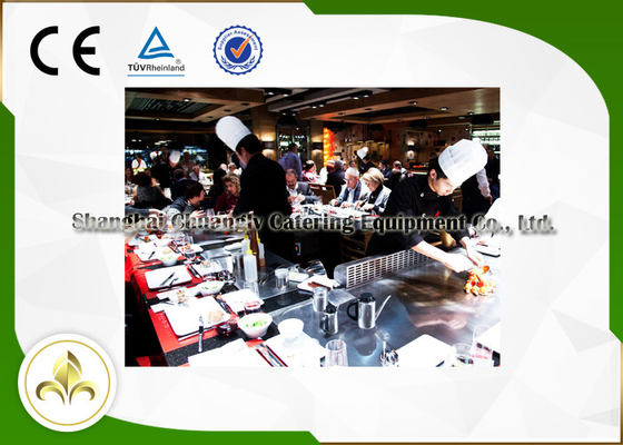 Rechteck Hibachi-Grill-Tabelle im Freien mehr als 21 Sitz-CER ISO9001 Bescheinigung