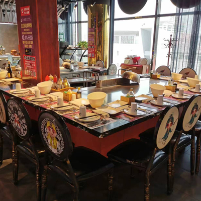 7 - 10 Sitzplätze Rechteck Teppanyaki Grilltisch
