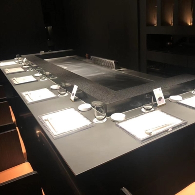 Restaurant Edelstahl Hibachi Grilltisch mit individuellem Design