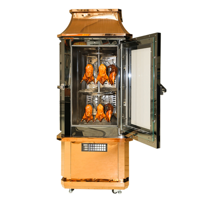 Elektrische Duck Chicken Rotisserie Grill Machine Vertikale S/S mit Glastür