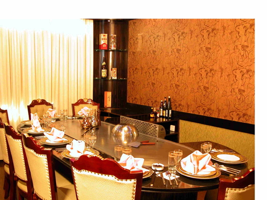 Rohrleitungs-Erdgas-Oval formen Sitze der Teppanyaki-Grill-Tabelle-zehn