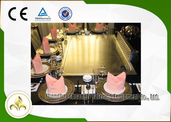 Elektromagnetische Heizungssitzelektrische Teppanyaki-Grill-Tabelle des rechteck-sieben
