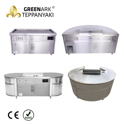 Kundengebundene Grill-Tabelle Rechteck Teppanyaki Hibachi, Gas-Grill-Kontaktgrill