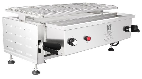 Grillt Höhen-justierbarer Tischplatte-Schalentier-Würstchen-Kebab-Handelsgrill elektrische Heizung