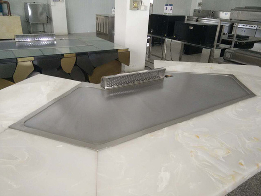 11 Sitzedelstahl LPG, der japanischen Teppanyaki-Grill 2300*960*800mm erhitzt