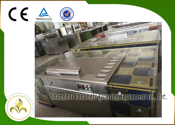10 Sitze Electromagnatic oder Induktions-Heizung japanische Teppanyaki-Grill-Tabellen-Rechteck-Form