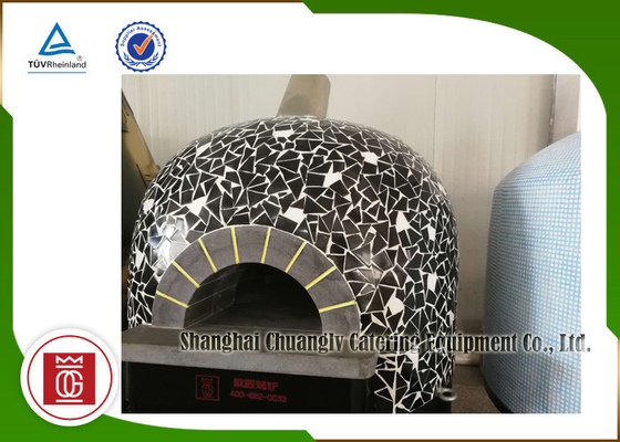 Traditionelles Restaurant Lava Rock Italy Brick Pizzas Oven Gas Heating Pizza Oven