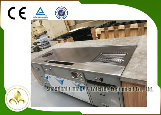 Multi Funktion Teppanyaki-Grill-Tabellen-Edelstahl Electromagneitc-Suppen-Ofen-Grill
