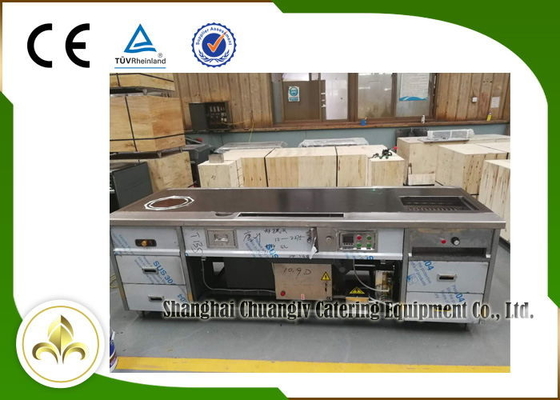 Grill-Tabellen-multi Funktionsrechteck-Suppen-Ofen-Grill Eletromagnetic Teppanyaki