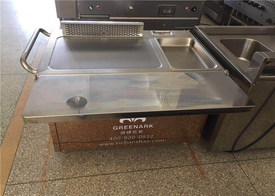 Rechteck-Edelstahl-Japaner Teppanyaki-Grill mit Thermostat-Steuerung