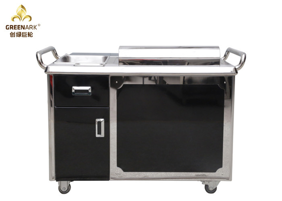Schwarzer japanischer 1200mm Teppanyaki Grill, der Ausrüstung/Restaurant elektrische Teppanyaki-Platte kocht