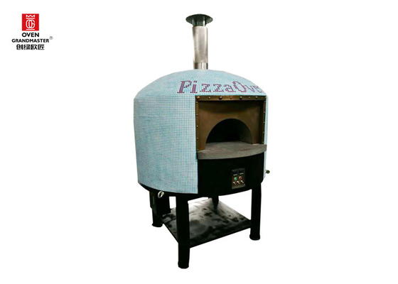 Restaurant-Italien-Edelstahl-Pizza Oven Gas Heating Napoli Style Lava Rock
