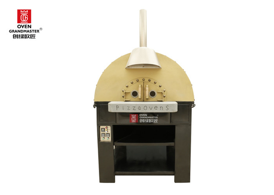 Gas-Heizungs-Italien-Pizza-Oven Lava Rock Neapolitan Pizza Type-Handelsgas-Pizza-Ofen