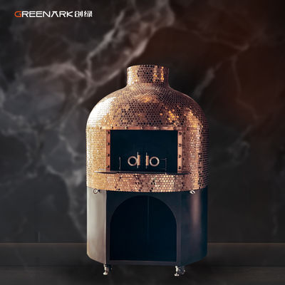 Rundes Holzgebrannte Pizzaofen 1500 kg mit Lava-Felsen-Basis