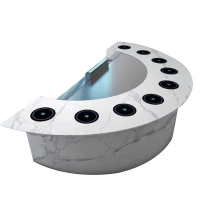 Edelstahl Teppanyaki Grilltisch 1300x1000x800mm 8kW 380V