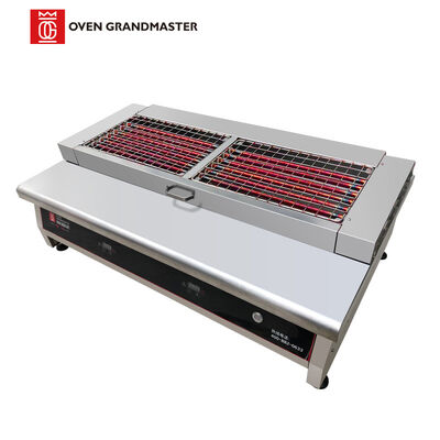 Edelstahl Grill mit 12 kW Leistung und 380 V Spannung für Restaurants und Outdoor-Essen