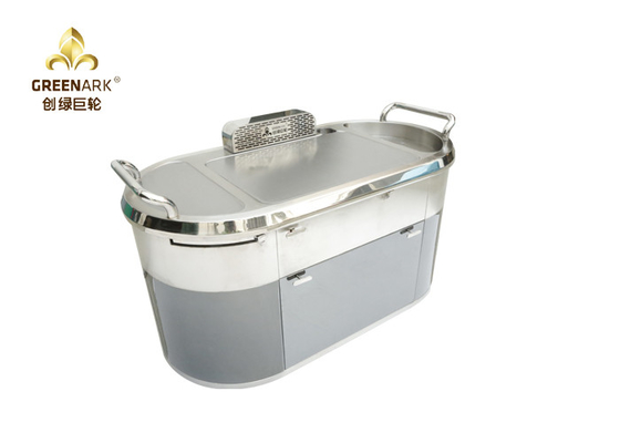 Oval hinunter Abführung bewegliches Teppanyaki grillen elektromagnetische Hibachi-Tabelle mit Reinigung
