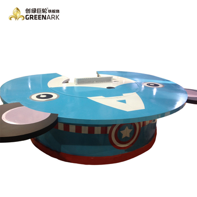 Elektrische rauchlose Teppanyaki-GRILL Grill-Edelstahl-Materialien